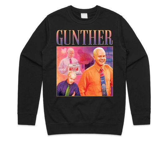 Gunther Homage Tribute Jumper Sweatshirt, Friends TV Show Vintage Retro 90's, Vintage Long Sleeve Sweatshirt, Gift For Men Women