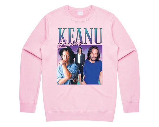 Keanu Reeves Homage Jumper Sweatshirt, Film Star Movie Icon Legend Retro 90's Vintage Funny, Vintage Long Sleeve Sweatshirt, Gift For Men Women