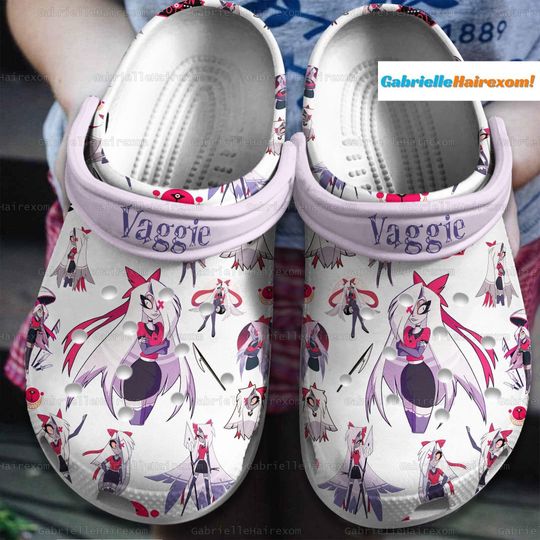 Hazbin Hotel Clogs, Hazbin Hotel Clogs, TV Series Clogs, Angel Dut Beach Clogs, Slipper For Men Women And Kids
