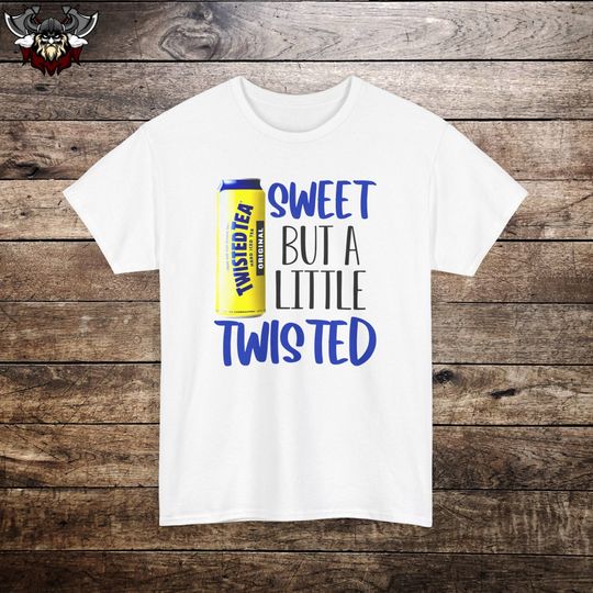 Sweet But A Little Twisted Funny Shirt for Twisted Tea enjoyers, Funny shirt, parody tee twisted tea Unisex Heavy Cotton Tee