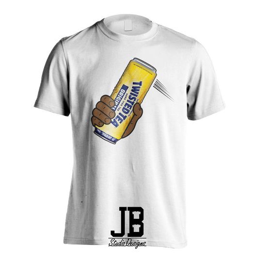 Twisted Tea Can T-Shirt Man Hit in Face After Racial Slurs Elyria Ohio Stop Racism Viral Funny Smack Shirt