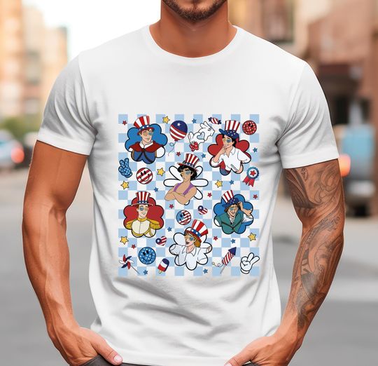 Disneyland 4th Of July Prince Shirt, 4th of July Shirt, USA American Men's Tee, Patriotic Gift, Independence Day Tee, Fourth Of July Shirt