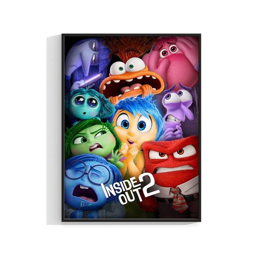 Inside Out 2 The New Empire Movie 2024 Poster Print Film Art Matte Poster