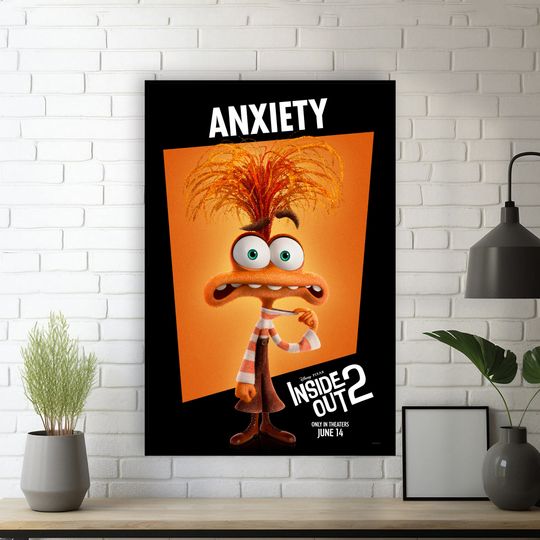 Inside Out 2 Movie PosterRoom DecorHome DecorFor Him/HerBedroom PosterArt Poster for Gift