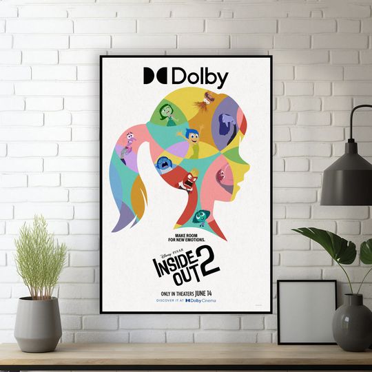 Inside Out 2 Movie PosterRoom DecorHome DecorFor Him/HerBedroom PosterArt Poster for Gift