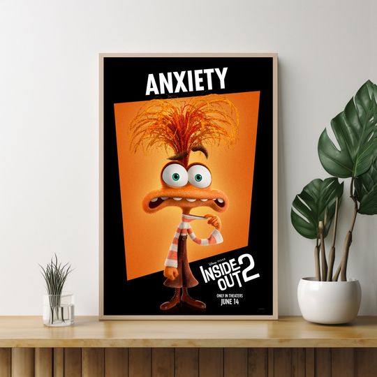 Inside Out 2 poster,Gift for Friends,Unique Wall Art,Custom Movie Poster,Movie Art,Room Decoration