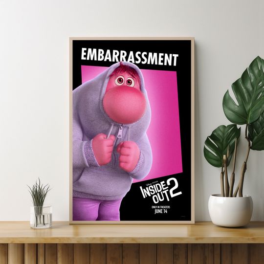 Inside Out 2 poster,Gift for Friends,Unique Wall Art,Custom Movie Poster,Movie Art,Room Decoration