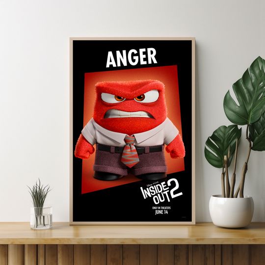 Inside Out 2 poster,Gift for Friends,Unique Wall Art,Custom Movie Poster,Movie Art,Room Decoration