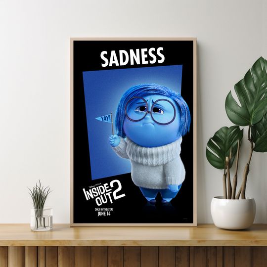 Inside Out 2 poster,Gift for Friends,Unique Wall Art,Custom Movie Poster,Movie Art,Room Decoration