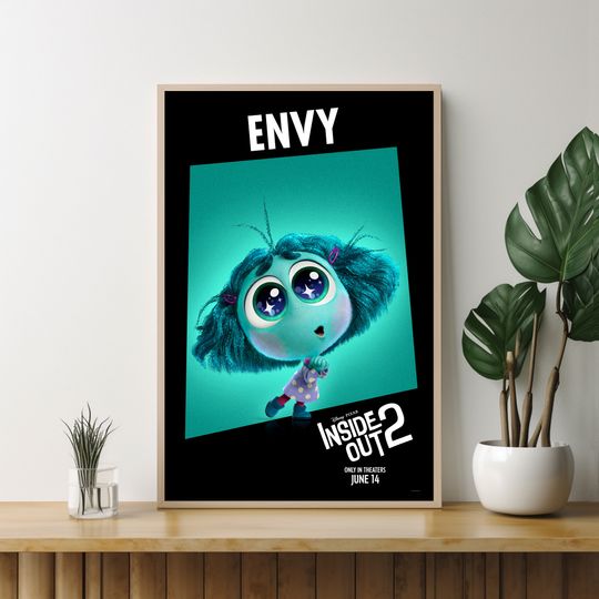 Inside Out 2 poster,Gift for Friends,Unique Wall Art,Custom Movie Poster,Movie Art,Room Decoration