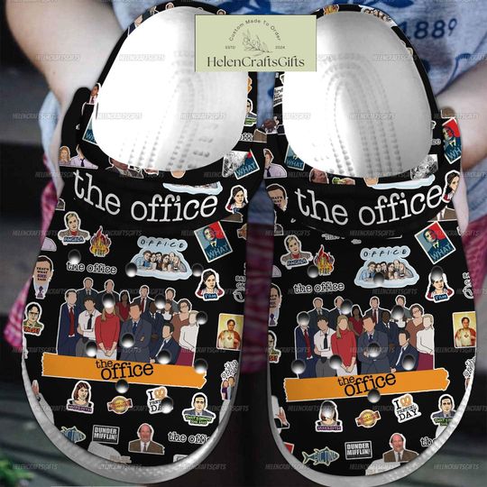 The Office Clogs, The Office Midnight Clogs, Michael Scott The Office Slippers, The Office TV Show Shoes, The Office Fan Gift