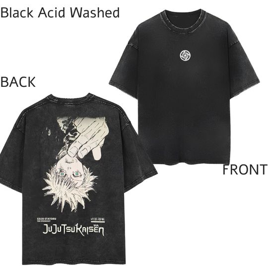 Anime Inspired-Gojo - Anime Shirt, Anime 3D Printed Cotton Short Sleeve Shirt, Streetwear, Summer Casual Shirt