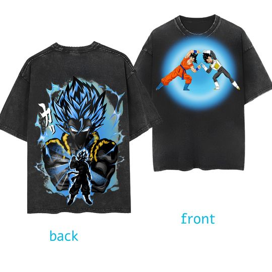 Dragon Ball Z Shirt - Anime Vintage Shirt, Anime 3D Printed Cotton Short Sleeve Shirt, Streetwear, Summer Casual Shirt