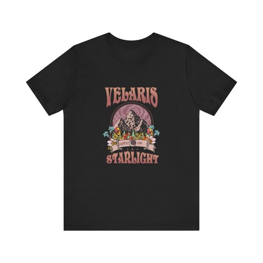 Velaris City of Starlight cotton tee, Graphic Tshirt for men, women, Unisex, Perfect for Fantasy Fans Ideal Reader's Birthday Gift