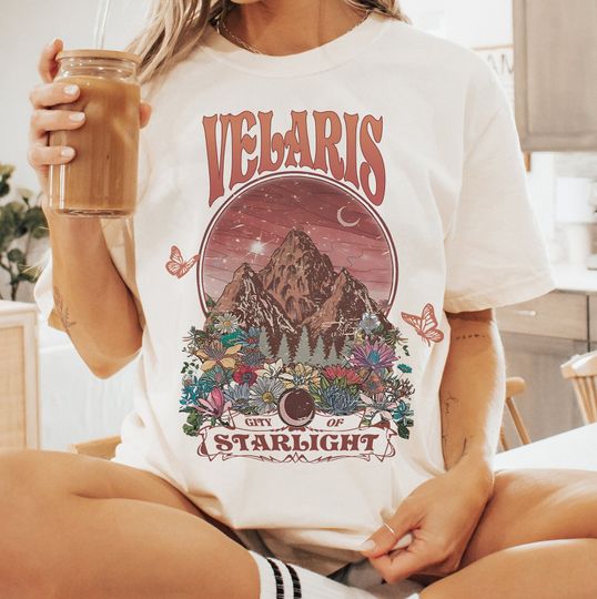 Velaris City of Starlight, ACOTAR Comfortable Short Sleeve Sports Tee for Men, Women, Kids - Trending Street Fashion