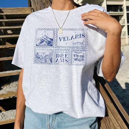 Velaris ACOTAR cotton tee, Graphic Tshirt for men, women, Unisex, Trending Gifts