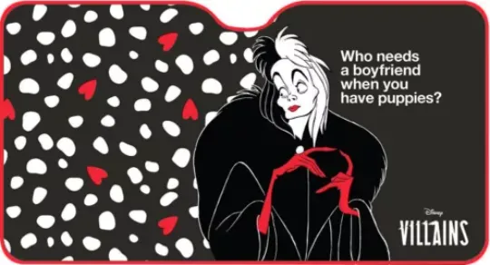 Sunshade Car Front Cruella Demon DISNEY