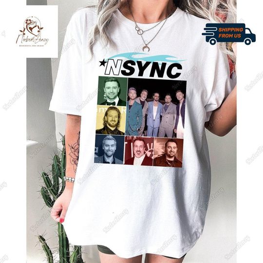 NSYNC Shirt, Nsync Boy Band Shirt, 90s Boy Band Shirt, Concert Music 2024 Shirt, Nsync Graphic Shirt, Vintage Nsync Shirt, Nsync Gift