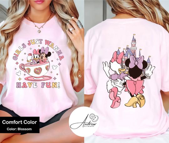 Disney Minnie Daisy Summer Shirt, Girls Just Wanna Have Sun, Disney Besties Shirt, Disneyworld Shirt, Disney Summer Shirt