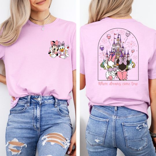 Disney Magic Kingdom Minnie Daisy Summer Shirt, Where Dreams Come True, Disney Besties Shirt, Disneyworld Shirt, Disney Summer Shirt