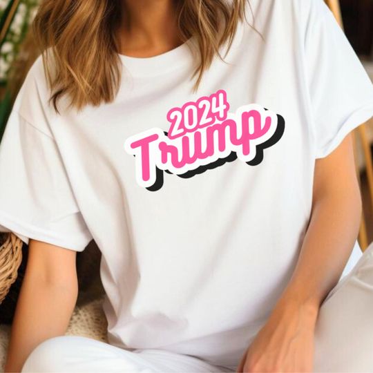 Trump 2024 Barbie T-shirt | Cotton Short Sleeve Tee | Breathable | Comfortable | Women Summer Casual Shirt