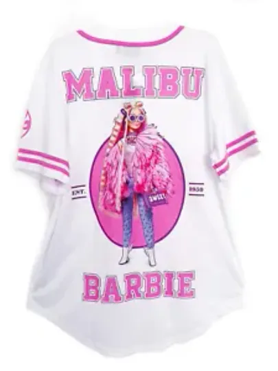 Barbie Baseball Jersey | Summer Short Sleeve Tee | Femininity | Comfortable | Women Summer Casual Shirt