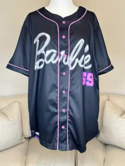 Barbie Baseball Jersey | Summer Short Sleeve Tee | Femininity | Comfortable | Women Summer Casual Shirt