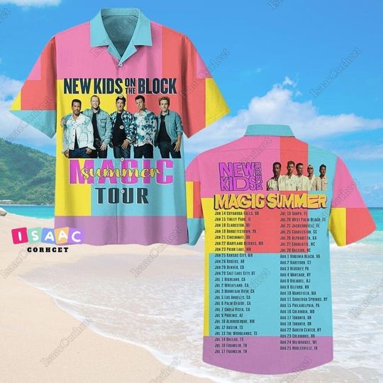 NKOT Block Hawaiian Shirt, NK on The Block Magic Summer Tour Shirt, NKOT Block Vacation Shirt