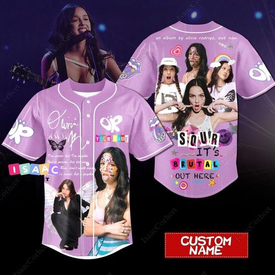 Olivia Rodrigo Baseball Jersey, Olivia Rodrigo Shirt, Olivia Rodrigo Sour Jersey Shirt, Olivia Rodrigo Tour Outfit, Olivia Tour Merch