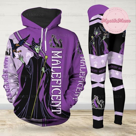 Maleficent Hoodie, Disney Villains 3D Hoodie, Maleficent Womens Legging, Maleficent Adult Hoodie