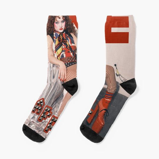 Magazine Cover Chappell Roan NME Cotton Socks, Cute & Cozy Gift for Unisex, Trending Fashion Gifts