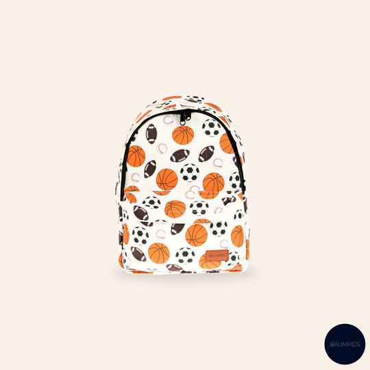 Soccer Basketball Backpack for Toddler, Kids Backpack, Preschool Backpack, Gifts for Kids, Patterned Backpack, Back to School, Nursery Bags