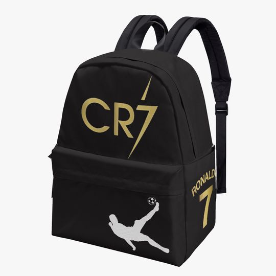 Ronaldo Soccer Backpack, 3D Football Backpack, Student Soccer Schoolbag, Football Lover Fans Outdoors Travel Bag