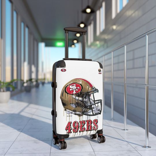 Football 49ers Suitcase, ravel Suitcase, travel accessories, gift for her, gift for him, gifts