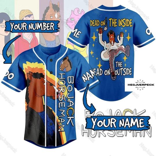 Bojack Horseman Shirt, Bojack Horseman Baseball Jersey, Personalized Baseball Shirt, Funny Jersey Shirt, Bojack Horseman Quote Shirt