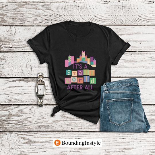 Disney It's a Small World Shirt, Disney Castle Shirt, Disney Clothing, Summer Casual Cotton Couple Matching Shirt, Short Sleeve Shirt for Men, Women and Kids