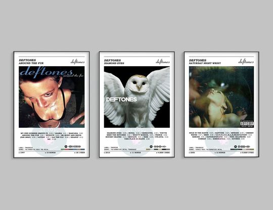 Deftone Poster, Deftone Album Cover Poster, Music Print, Album Print, Home Wall Decor, Music Gift Gift Idea