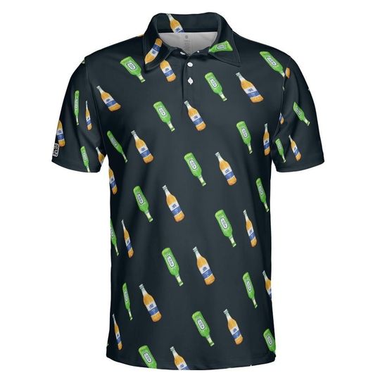 Beer pattern golf Polo Shirt, Men's Polo Shirt, Gift For Men, Dad Gift