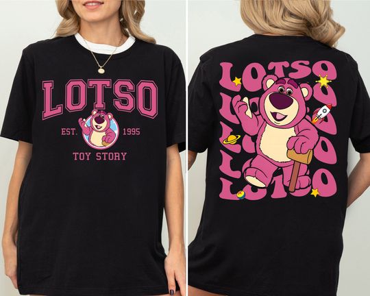 Toy Story Lotso Cotton 2 Sides Short Sleeve Shirt, Disney Trip Shirt, Toy Story Characters Shirt, Summer Disneyland Shirt