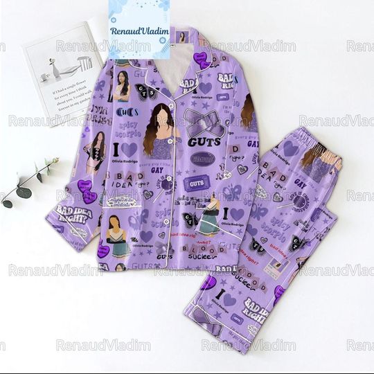 Olivia Rodrigo Pajamas Set, Comfortable Pajamas Set For Adult, Unisex Homewear, Sleepwear