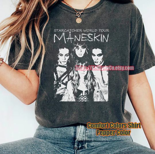 Mneskin T-Shirt, Mneskin Tour 2023 Shirt, Rock Band Tour Graphic Shirt, Mneskin Music Shirt, Unisex Shirt, Maneskin Shirt, Gift for her