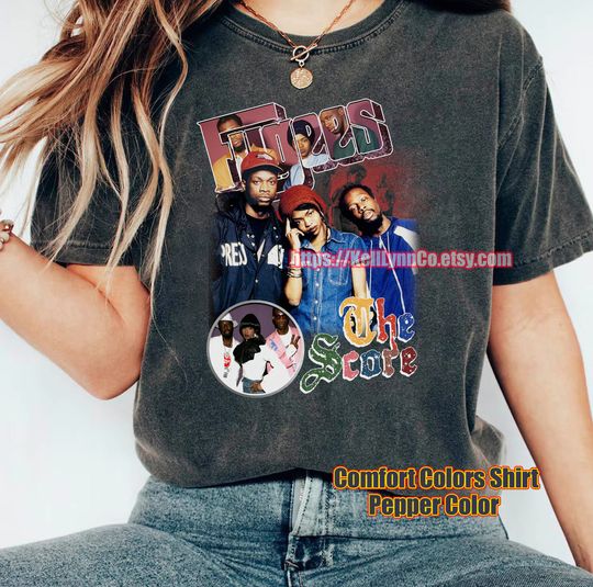 The Fugees Lauryn Hill White Cotton T-shirt, Vintage 90s Short Sleeve Shirt, Gift For Men Women