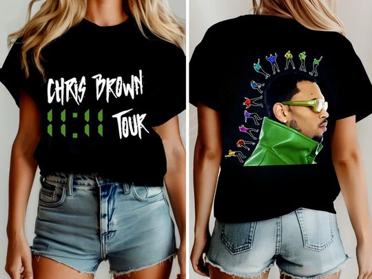 Chris Brown Shirt, Chris Brown 11 11 Tour 2024 Shirt, Chris Brown Fan Shirt, Chris Brown 2024 Concert Shirt, Chris Brown Tour Merch
