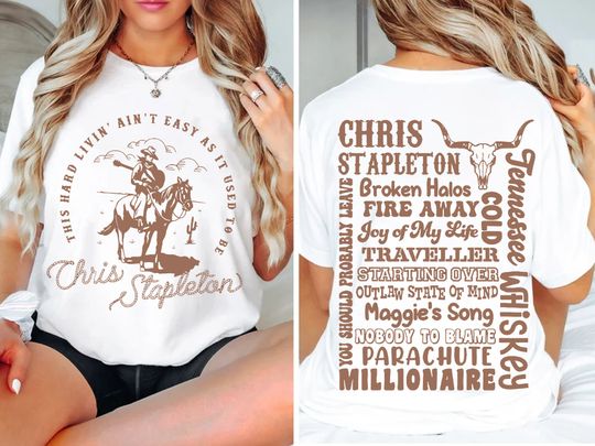 Chris Stapleton Graphic Shirt, All American Road Show 2024 Tour Shirt, Chris Stapleton Fan Gift, Chris Stapleton Merch, Chris Stapleton Tee