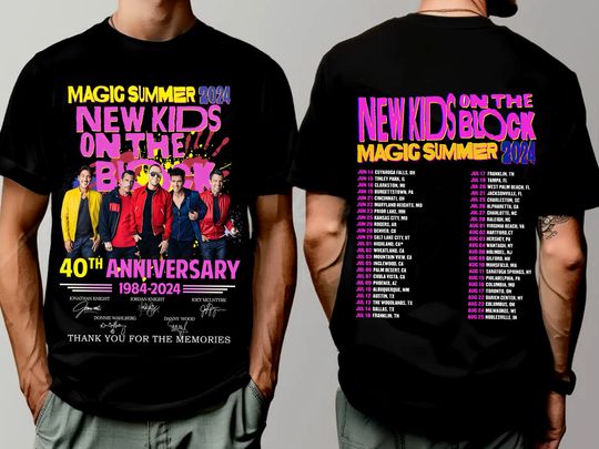 NKOT Block Vintage Shirt, NK on The Block T-shirt, Classic Rock Concert Tee, NKOT Block 2024 Concert Tshirt, NK on The Block Shirt