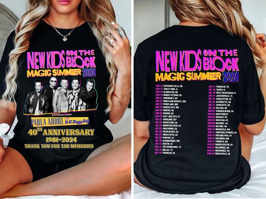 NKOT Block Magic Summer 2024 Shirt, NKOT Block Shirt, NK on The Block Shirt, NKOT Block Group Tour, Music Festival