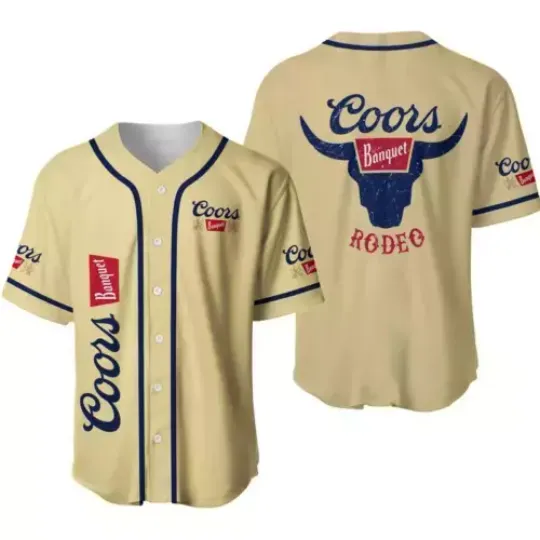 CCOORS Banquet Jersey Coor Banquet Collection Baseball 3D printing - Cream