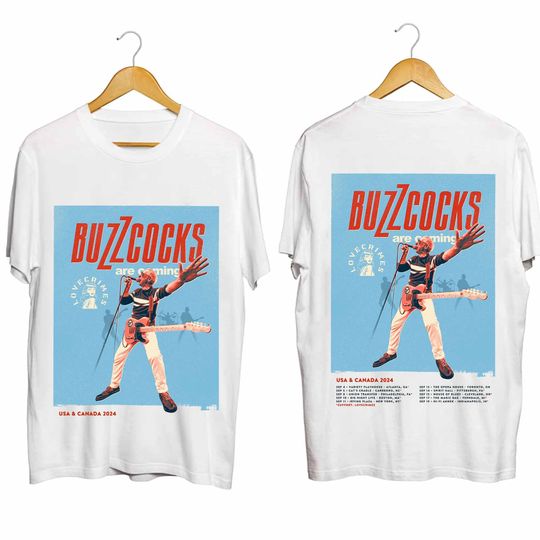 Buzzcocks Are Coming 2024 Tour Shirt, Buzzcocks Band Fan Shirt, Buzzcocks 2024 Concert Shirt