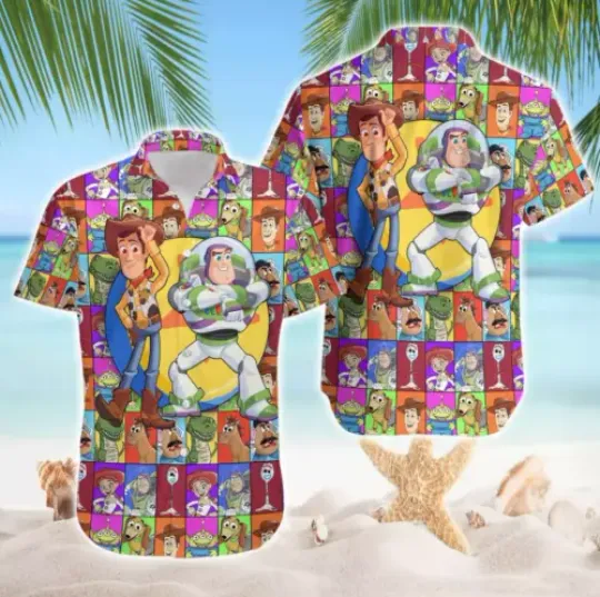 Never Too Old For Toy Story Buzz Lightyear Woody Summer 3D HAWAII SHIRT, Disneyland Summer Trip, Disneyland Vacation, Funny Hawaiian Shirt