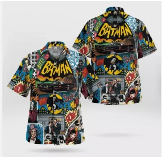 Batman Superheroes Characters Lovers 3D HAWAII SHIRT, Disneyland Summer Trip, Disneyland Vacation, Funny Hawaiian Shirt
